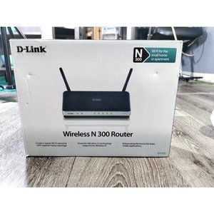 D-Link Wireless Router N300 DIR 615 4Lan Ports Wireless USB Port Black